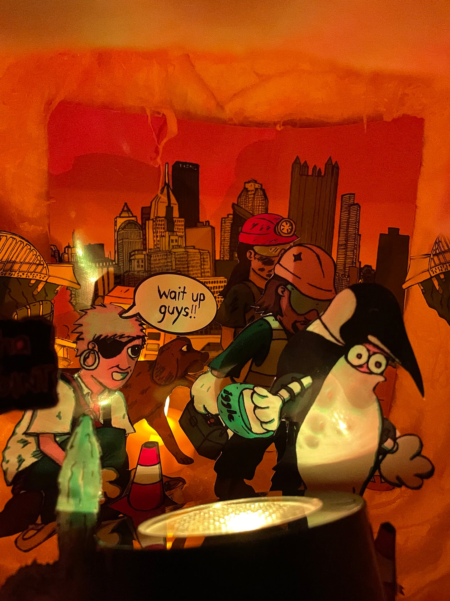 Jag O Lantern Halloween Craft O Scene Jack-O-Lantern Diorama packet