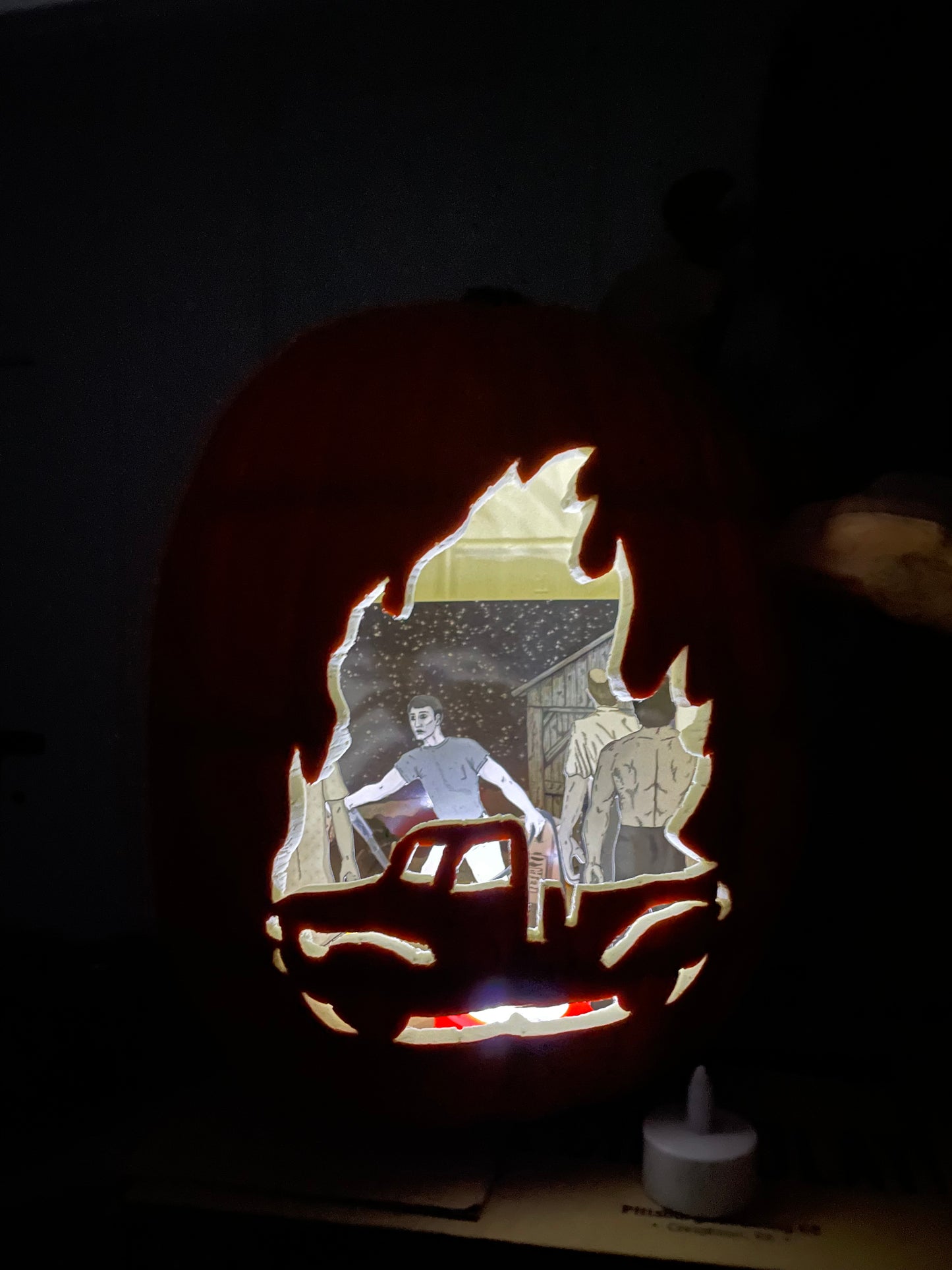 Night of the Living Dead Escape Attempt!! Halloween Craft O Scene Jack-O-Lantern Diorama packet