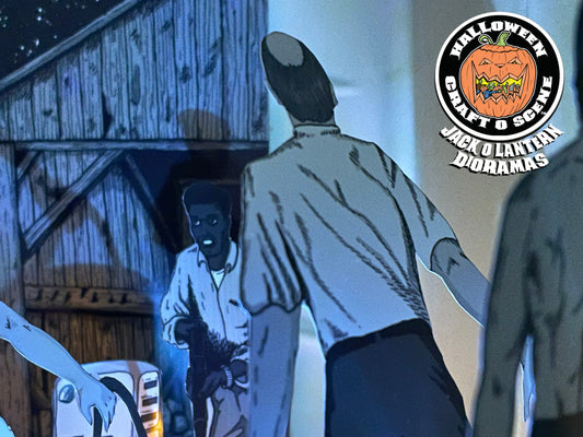 Night of the Living Dead Escape Attempt!! Halloween Craft O Scene Jack-O-Lantern Diorama packet