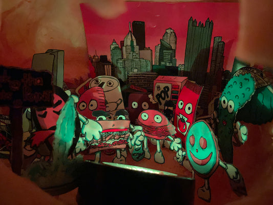 Yinz O Lantern Halloween Craft O Scene Jack-O-Lantern Diorama packet