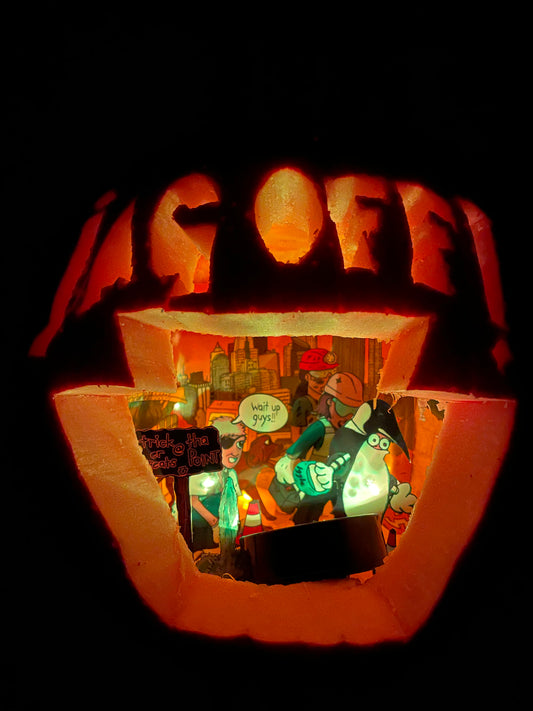 Jag O Lantern Halloween Craft O Scene Jack-O-Lantern Diorama packet
