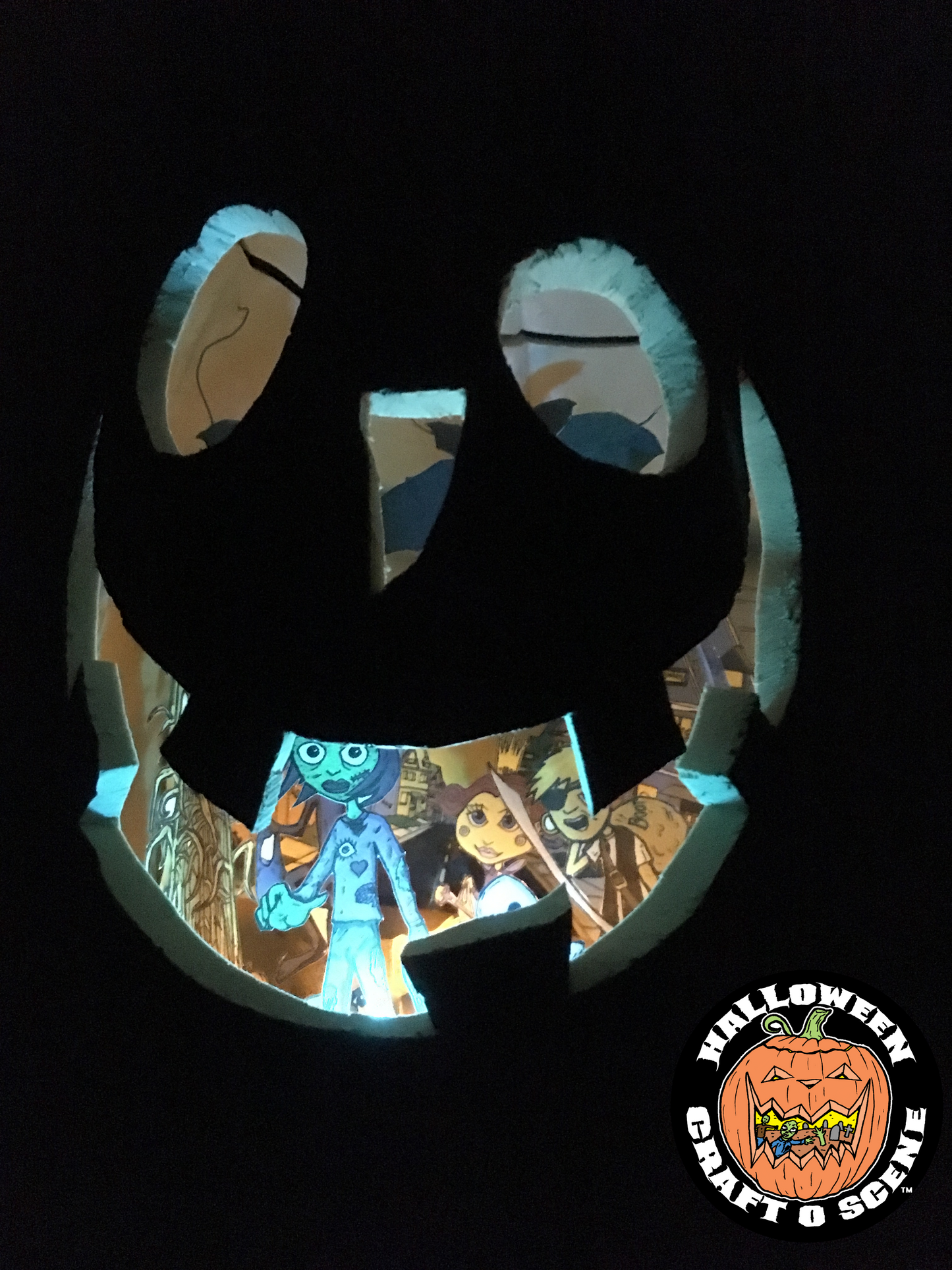 Trick or Treat Halloween Craft O Scene Jack-O-Lantern Diorama booklet