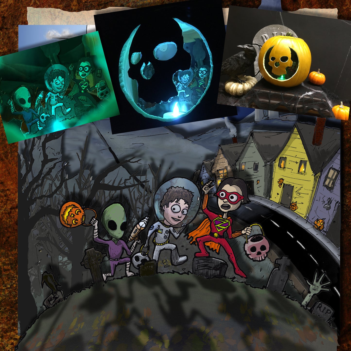 Creating Halloween Craft O Scene Jack-O-Lantern Dioramas book