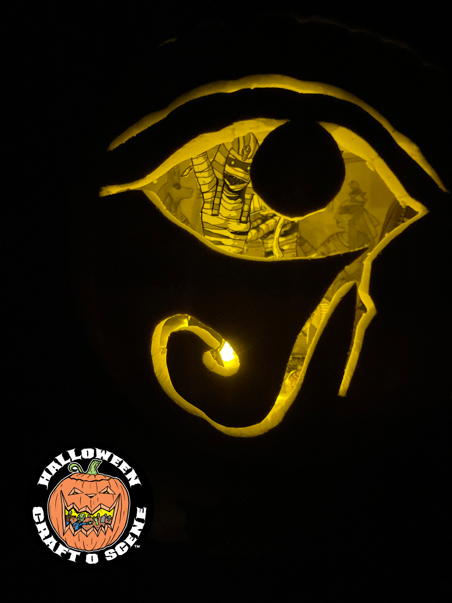 The Mummy's Curse Halloween Craft O Scene Jack-O-Lantern Diorama booklet