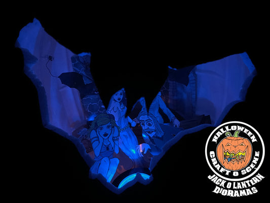 Count Dracula's Lair Halloween Craft O Scene Jack-O-Lantern Diorama packet