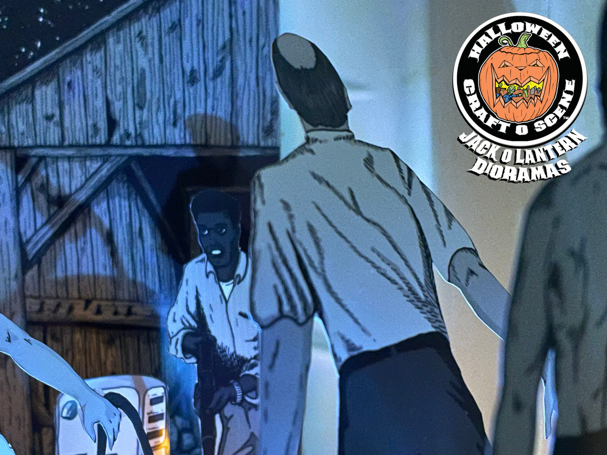 Night of the Living Dead Escape Attempt!! Halloween Craft O Scene Jack-O-Lantern Diorama packet